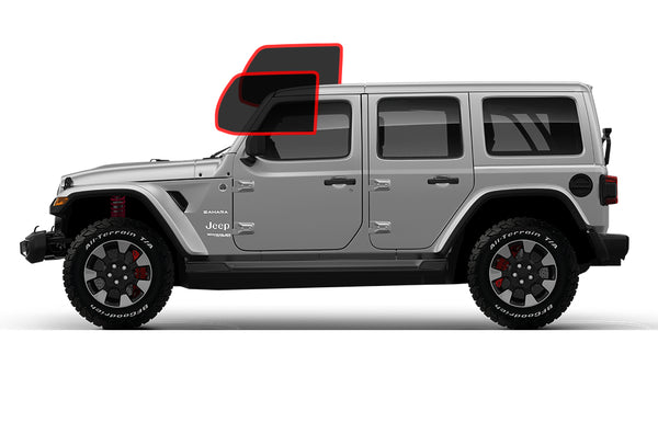 Pre-cut front window tint for Jeep Wrangler JL