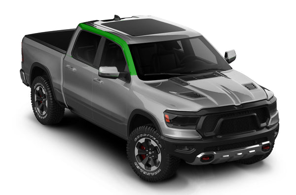 Pre-cut paint protection film (PPF) kit for Dodge Ram A-Pillar