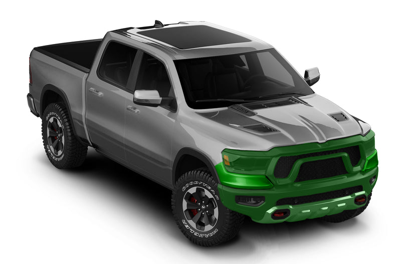 Pre-cut paint protection film kit for Dodge Ram bumper and headlamp