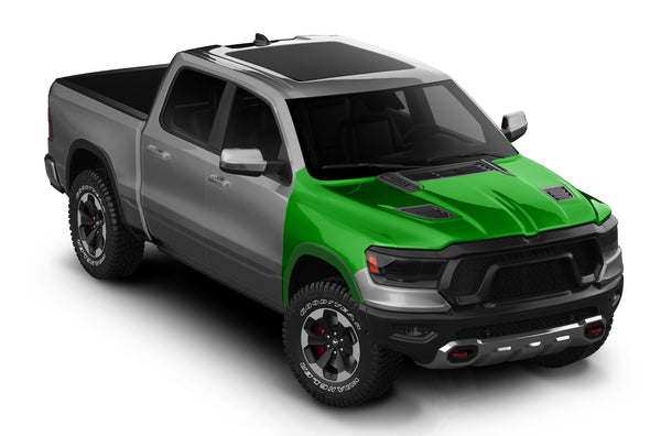 Pre-cut paint protection film kit for Dodge Ram Hood and Fenders