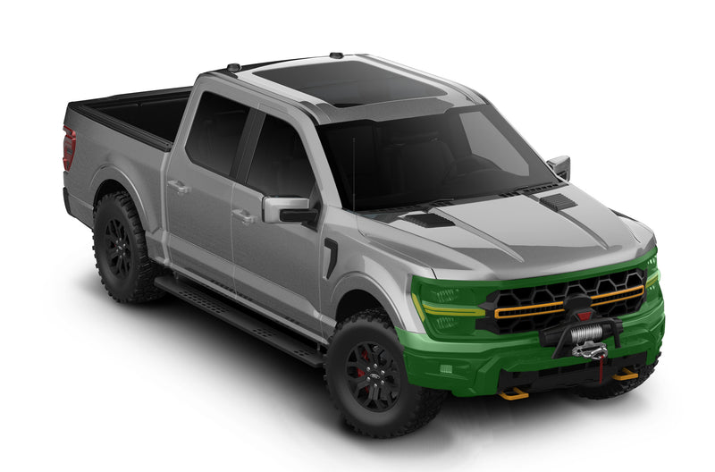 Pre-cut paint protection film kit for Ford F-150 bumper and headlamp