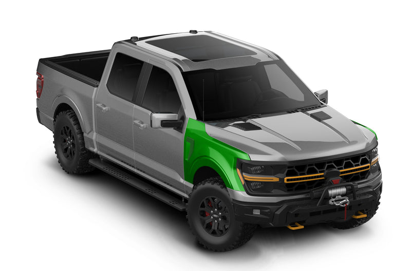 Pre-cut paint protection film (PPF) kit for Ford F-150 Front Fenders