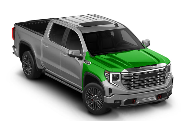 Pre-cut paint protection film kit for GMC Sierra Hood and Fenders
