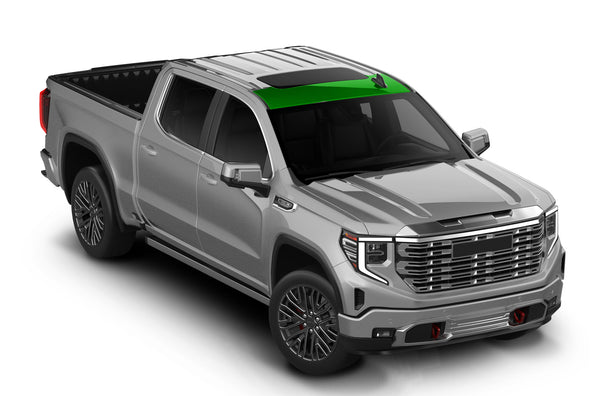 Pre-cut paint protection film (PPF) kit for GMC Sierra Partial Roof