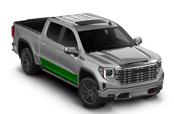 Pre-cut paint protection film (PPF) kit for GMC Sierra Rocker Panels