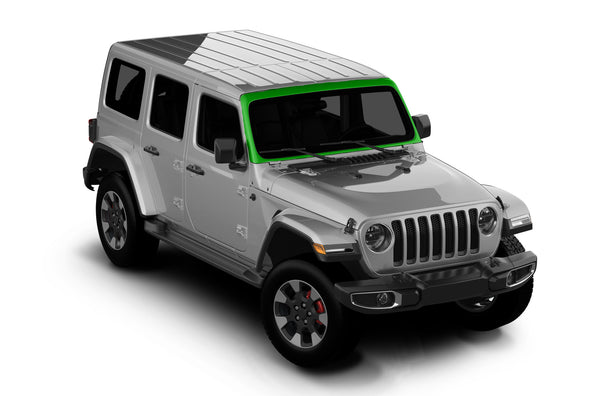 Pre-cut paint protection film (PPF) kit for Wrangler JL Windshield