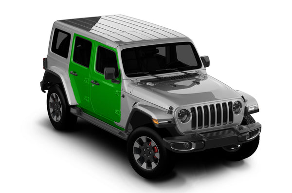 Pre-cut paint protection film (PPF) kit for Wrangler JL doors