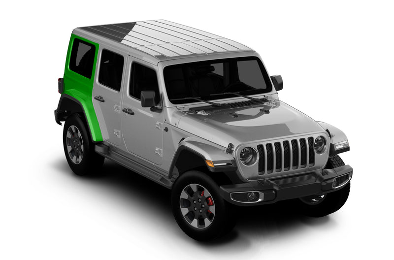 Pre-cut paint protection film (PPF) kit for Wrangler JL rear fenders