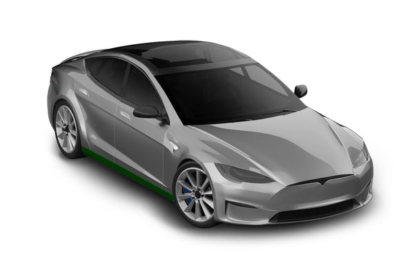 Pre-cut paint protection film (PPF) kit compatible with Tesla Model S (Rocker Panels)
