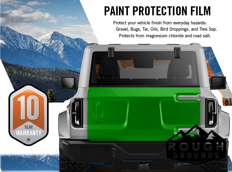 Pre-cut paint protection film (PPF) kit for Ford Bronco Trunk Lid