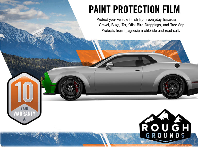 Pre-cut paint protection film (PPF) kit for Dodge Challenger Bumper