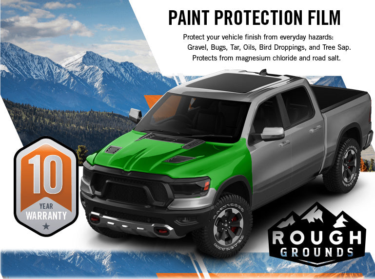 Pre-cut paint protection film kit for Dodge Ram Hood and Fenders