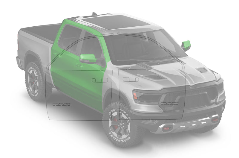 Pre-cut paint protection film (PPF) kit for Dodge Ram Side Doors