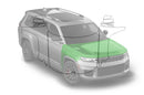 Pre-cut paint protection film kit for Grand Cherokee Hood and Fenders