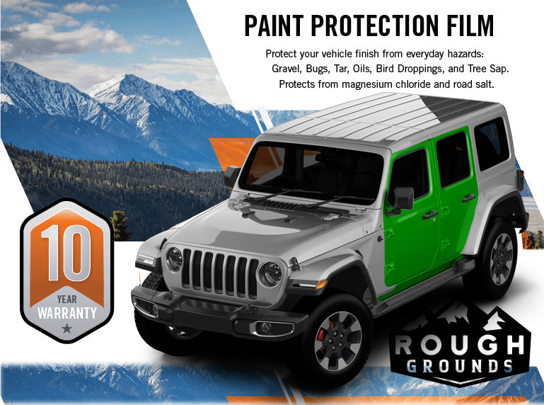 Pre-cut paint protection film (PPF) kit for Wrangler JL doors