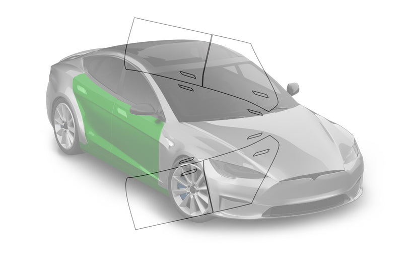 Pre-cut paint protection film (PPF) kit for Tesla Model S Doors