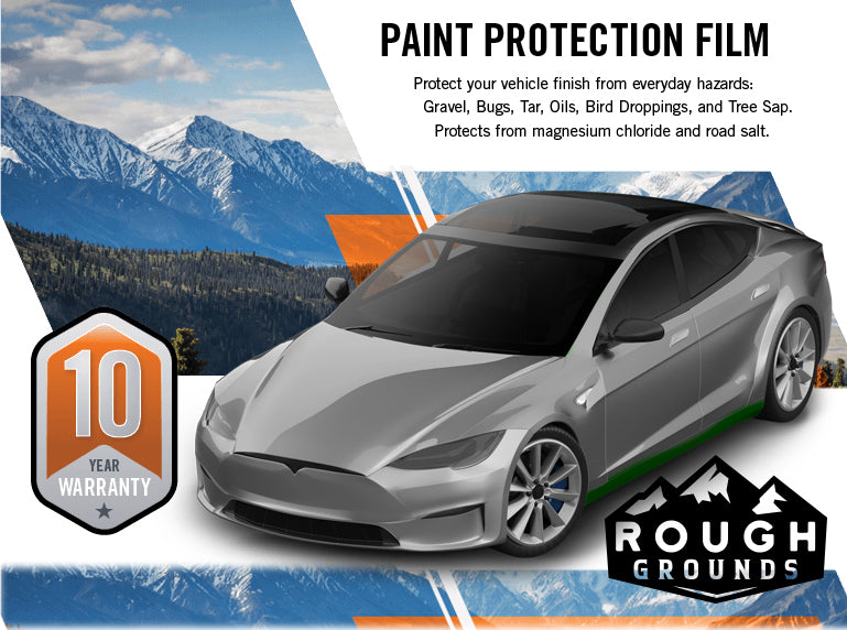 Pre-cut paint protection film (PPF) kit compatible with Tesla Model S (Rocker Panels)