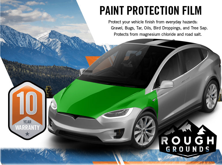 Pre-cut paint protection film kit for Tesla Model X Hood & Fenders