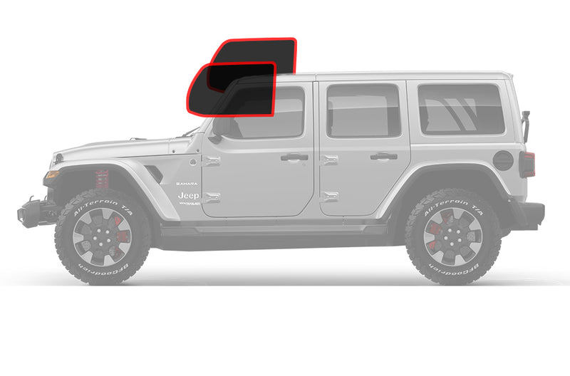 Pre-cut front window tint for Jeep Wrangler JL