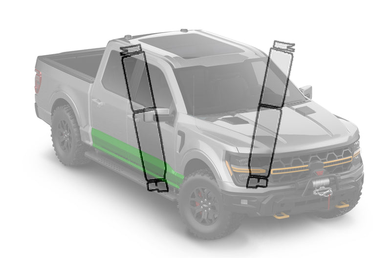 Pre-cut paint protection film (PPF) kit for Ford F-150 Rocker Panels