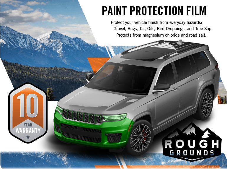 Pre-cut paint protection film kit for Grand Cherokee Bumper & Grille