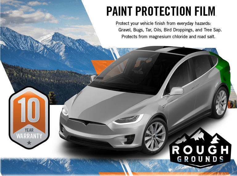 Pre-cut paint protection film kit for Tesla Model X Rear Fenders