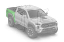 Pre-cut paint protection film (PPF) kit for Toyota Tacoma Rear Fenders