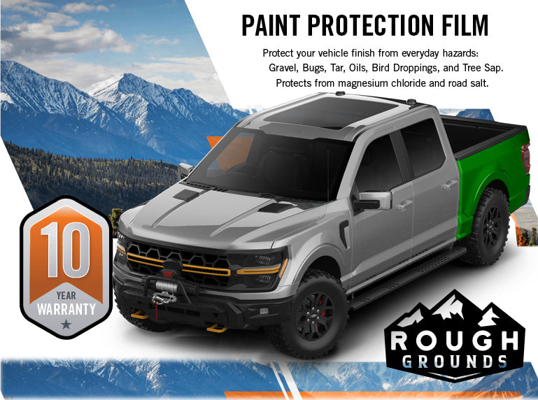 Pre-cut paint protection film kit for Ford F-150 Rear Fenders