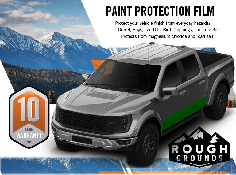 Pre-cut paint protection film (PPF) kit for Ford F-150 Raptor Rocker Panels