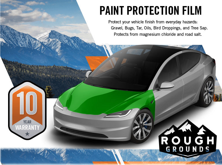 Pre-cut paint protection film kit for Tesla Model 3 Hood & Fenders