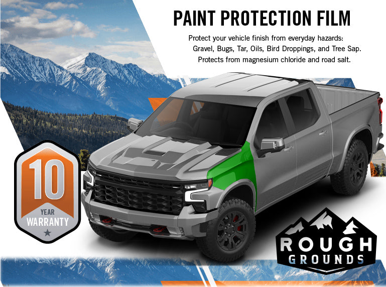 Pre-cut paint protection film (PPF) kit compatible with Chevrolet Silverado 1500 (Fenders)