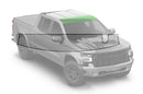 Pre-cut paint protection film (PPF) kit compatible with Chevrolet Silverado 1500 (Partial Roof)