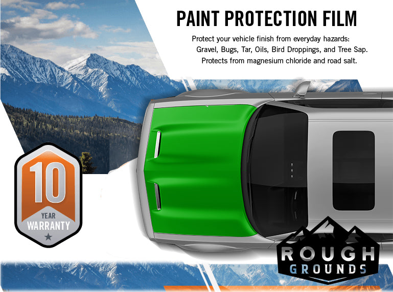 Pre-cut paint protection film (PPF) kit for Dodge Challenger Hood