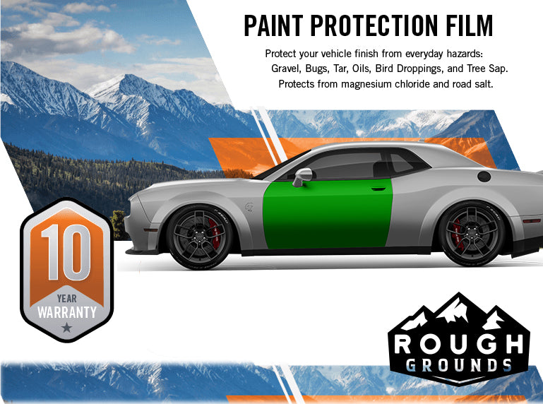 Pre-cut paint protection film PPF kit for Dodge Challenger Side Doors