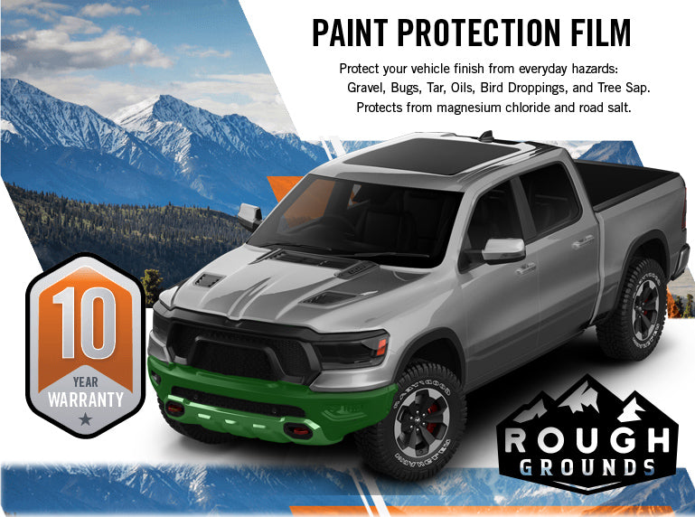 Pre-cut paint protection film (PPF) kit for Dodge Ram Front Bumper