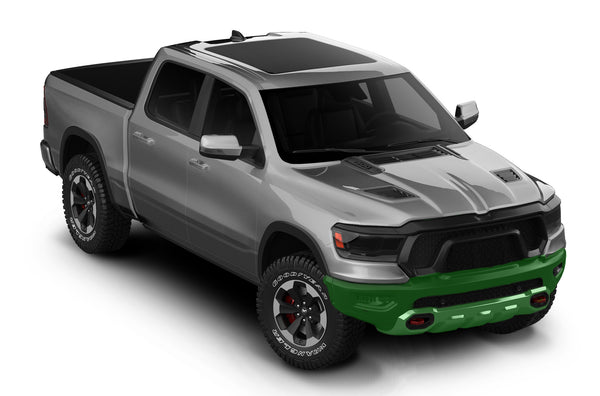 Pre-cut paint protection film (PPF) kit for Dodge Ram Front Bumper