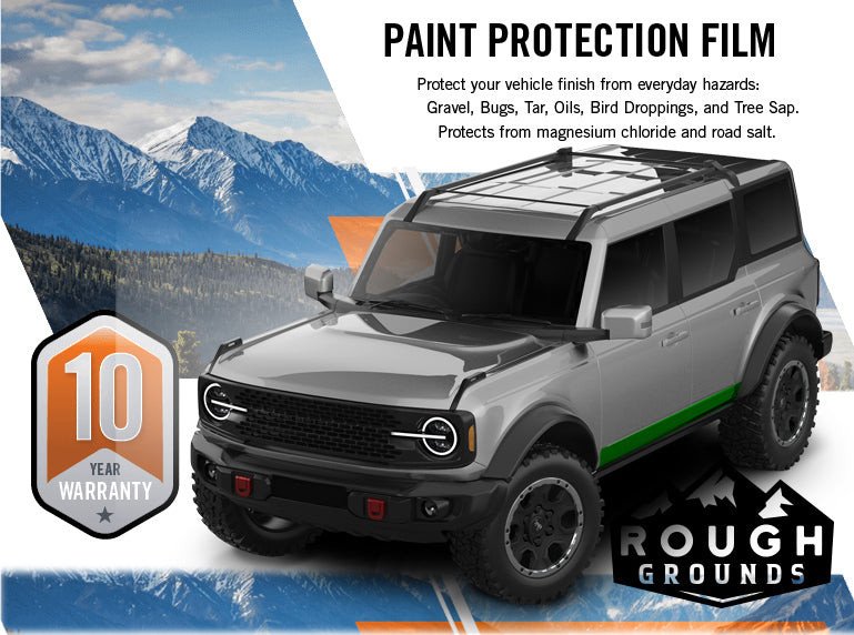 Pre-cut PPF kit for Ford Bronco rocker panels