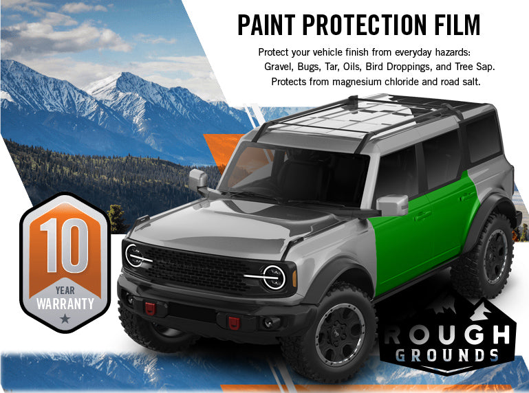 Pre-cut paint protection film (PPF) kit for Ford Bronco doors