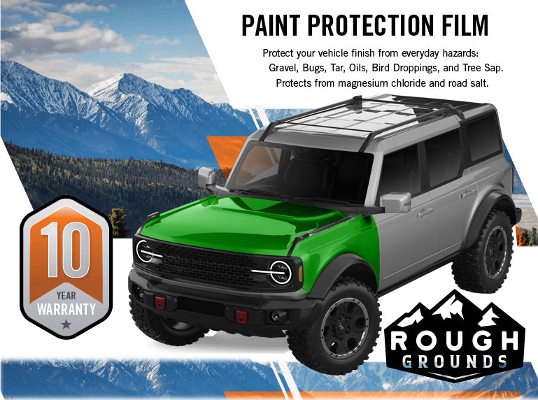 Pre-cut paint protection film (PPF) kit for Ford Bronco hood & fenders