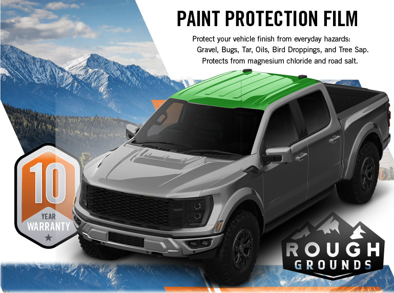 Pre-cut paint protection film (PPF) kit compatible with Ford F150 Raptor (Roof)