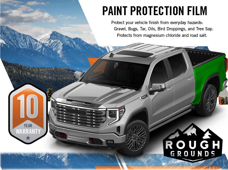 Pre-cut paint protection film (PPF) kit for GMC Sierra Rear Fenders
