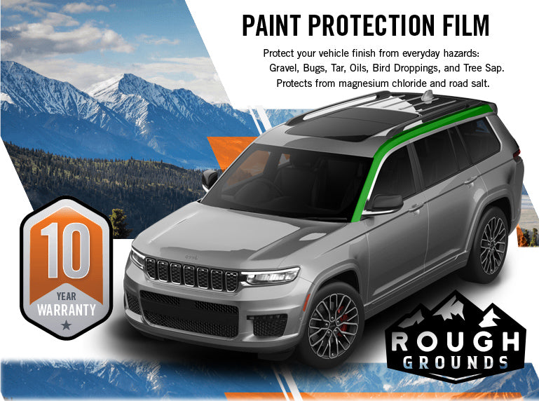 Pre-cut paint protection film kit for Grand Cherokee A-Pillar