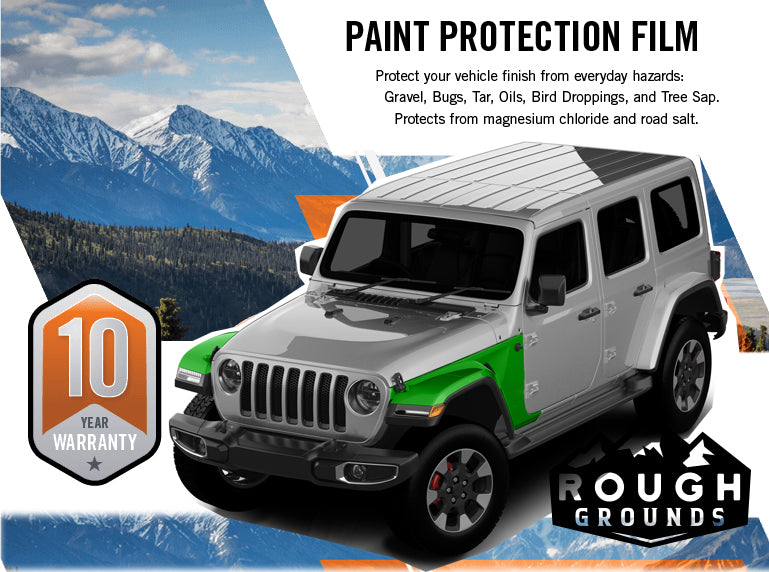 Pre-cut paint protection film (PPF) kit for Wrangler JL Fenders