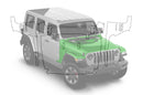 Pre-cut paint protection film (PPF) kit for Wrangler JL hood & fenders