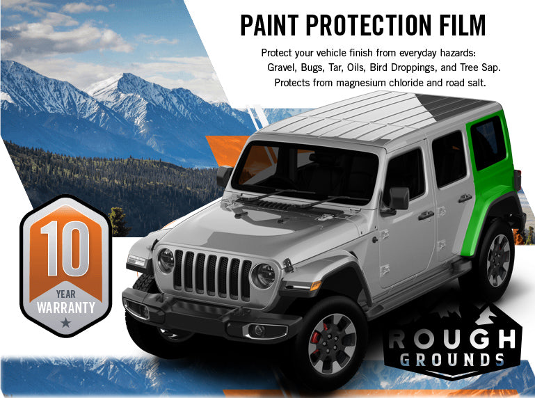 Pre-cut paint protection film (PPF) kit for Wrangler JL rear fenders