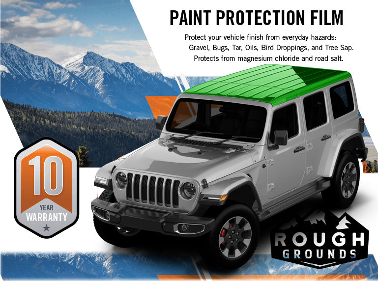 Pre-cut paint protection film (PPF) kit for Wrangler JL roof