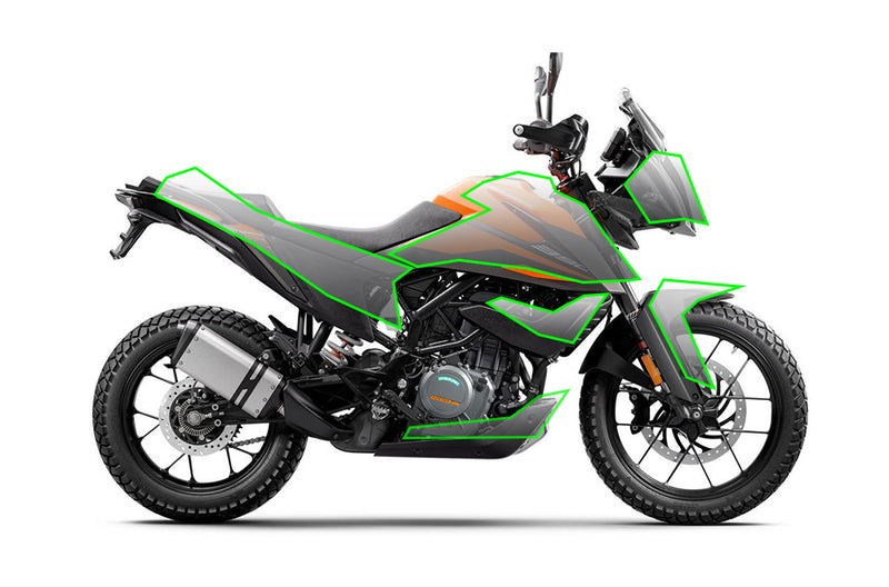 Pre-cut paint protection film (PPF) kit for KTM 390 Adventure