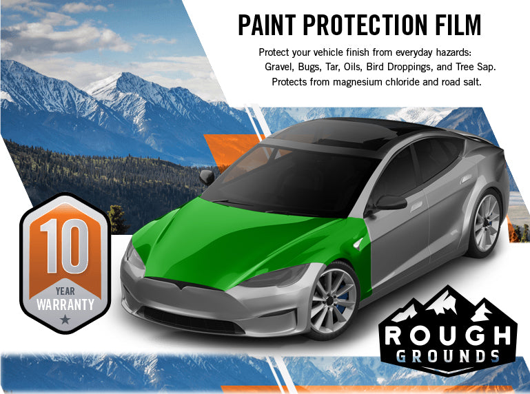 Pre-cut paint protection film kit for Tesla Model S Hood & Fenders