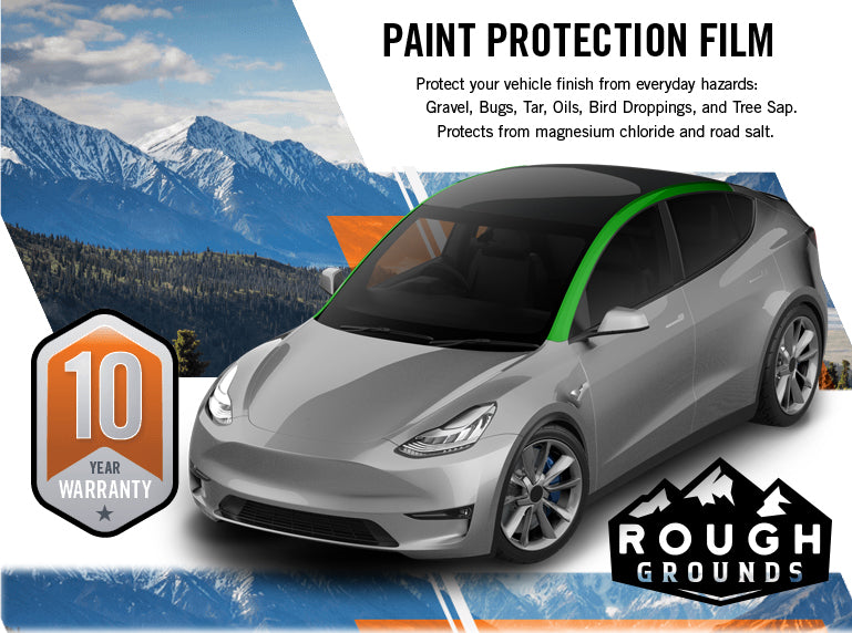 Pre-cut paint protection film (PPF) kit compatible with Tesla Model Y (A-Pillar)