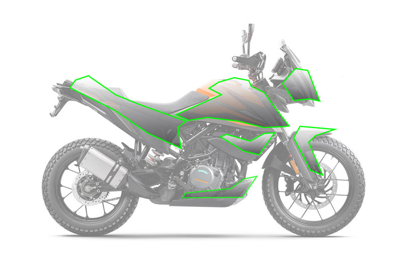 Pre-cut (PPF) kit for KTM 390 Adventure